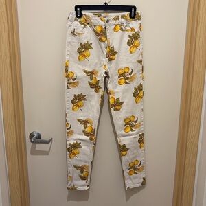 Lemon print pants